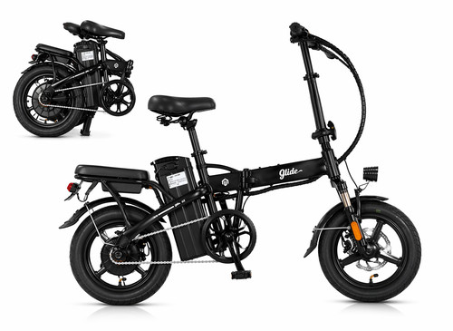 Folding electric bike - folding, glide